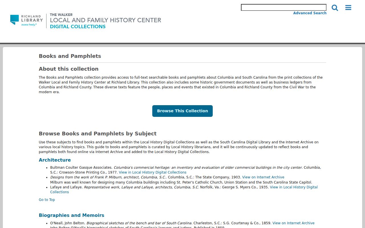 Columbia city directory Richland Library Local History Digital Collections